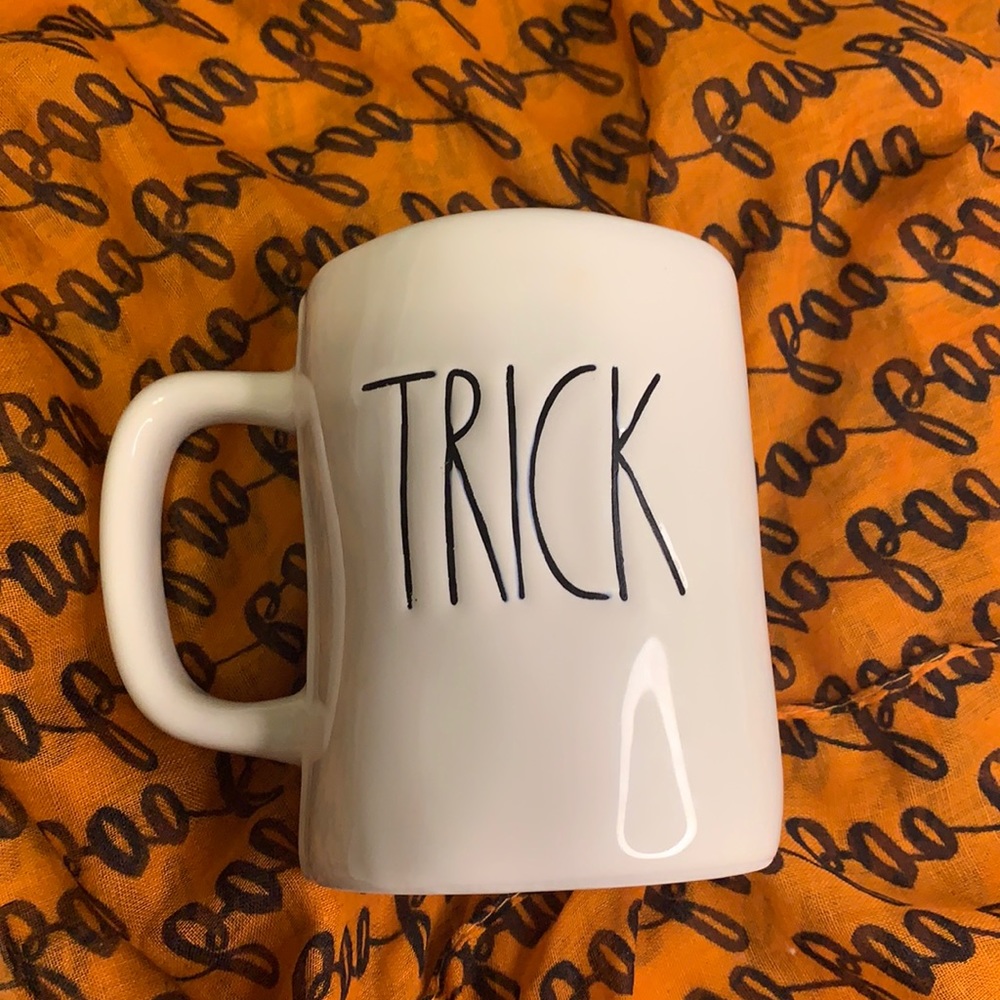 New Rae Dunn Halloween Trick Treat 2-Sided Mug